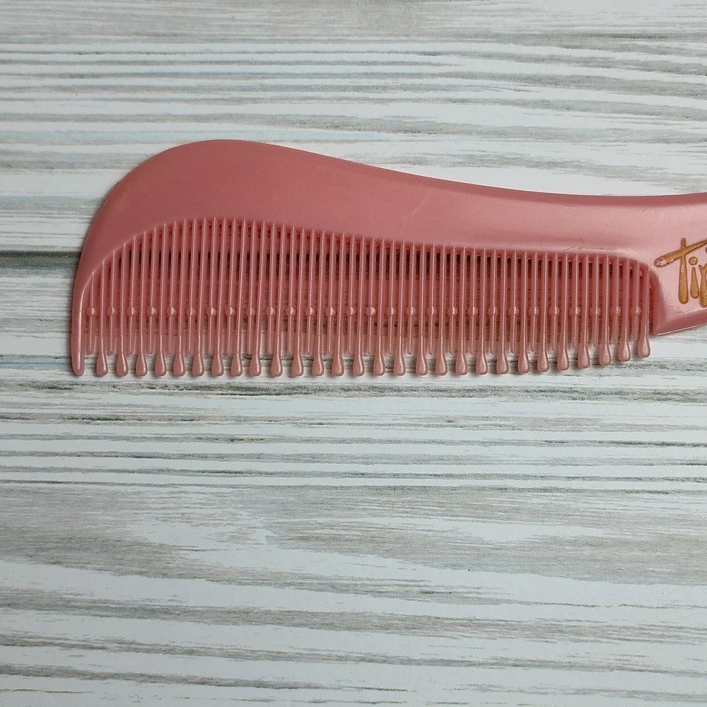 Vintage Tip-Top‎ Unbreakable Swirl Styler Pink Nylon Rat Tail Teasing Hair Comb